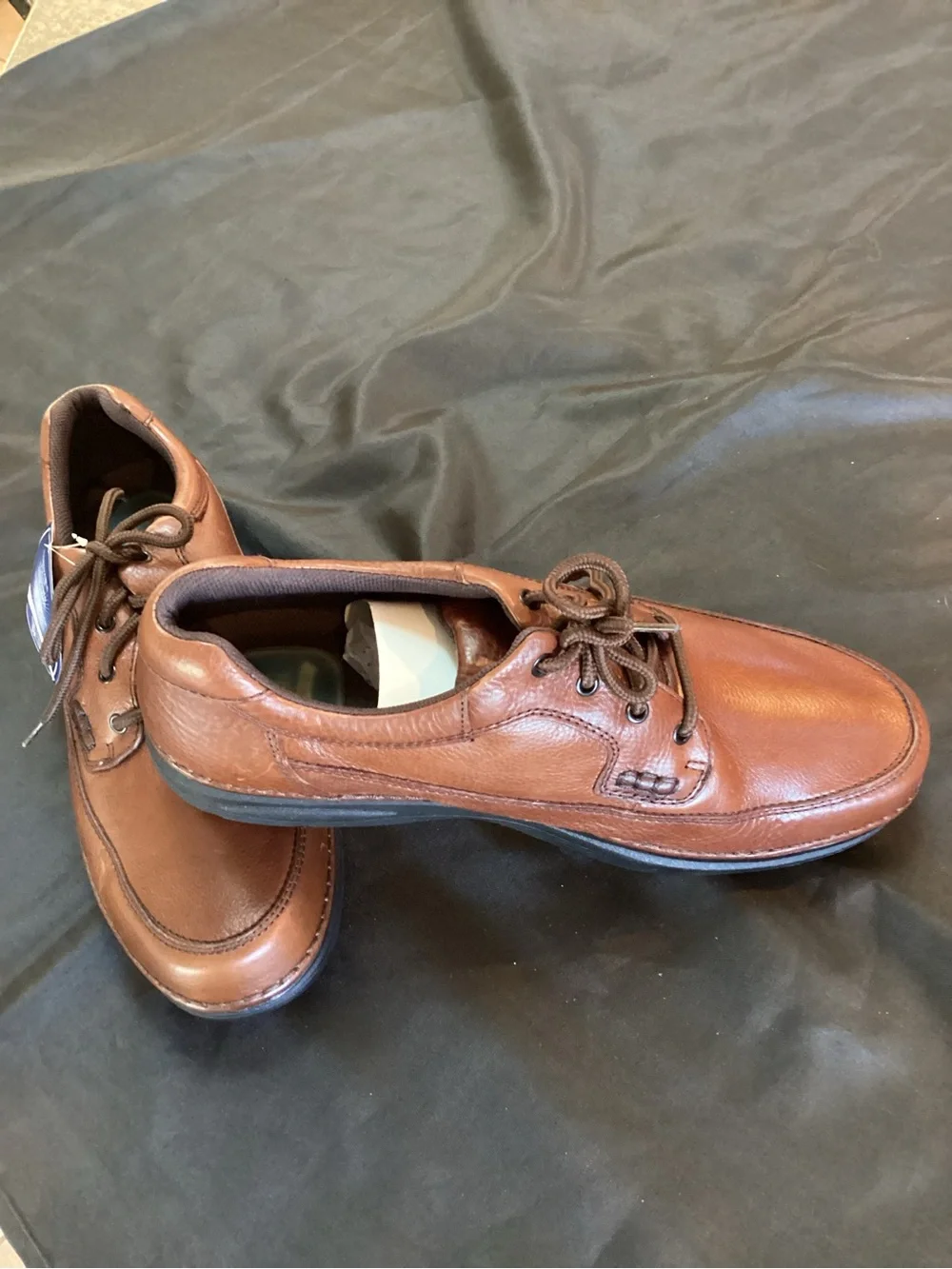 Nunn Bush,Men's Brown, Leather Lace-Up Casual Shoes, Size 15 Wide